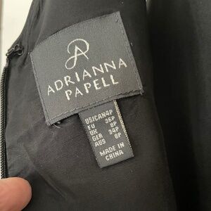Adrianna Papell black/white formal dress 4p
